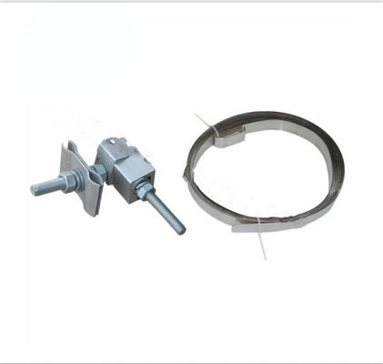 Elector - Insulating Rubber Type Down Lead Clamp For Fixation Of OPGW And ADSS Onto  Pole / Tower